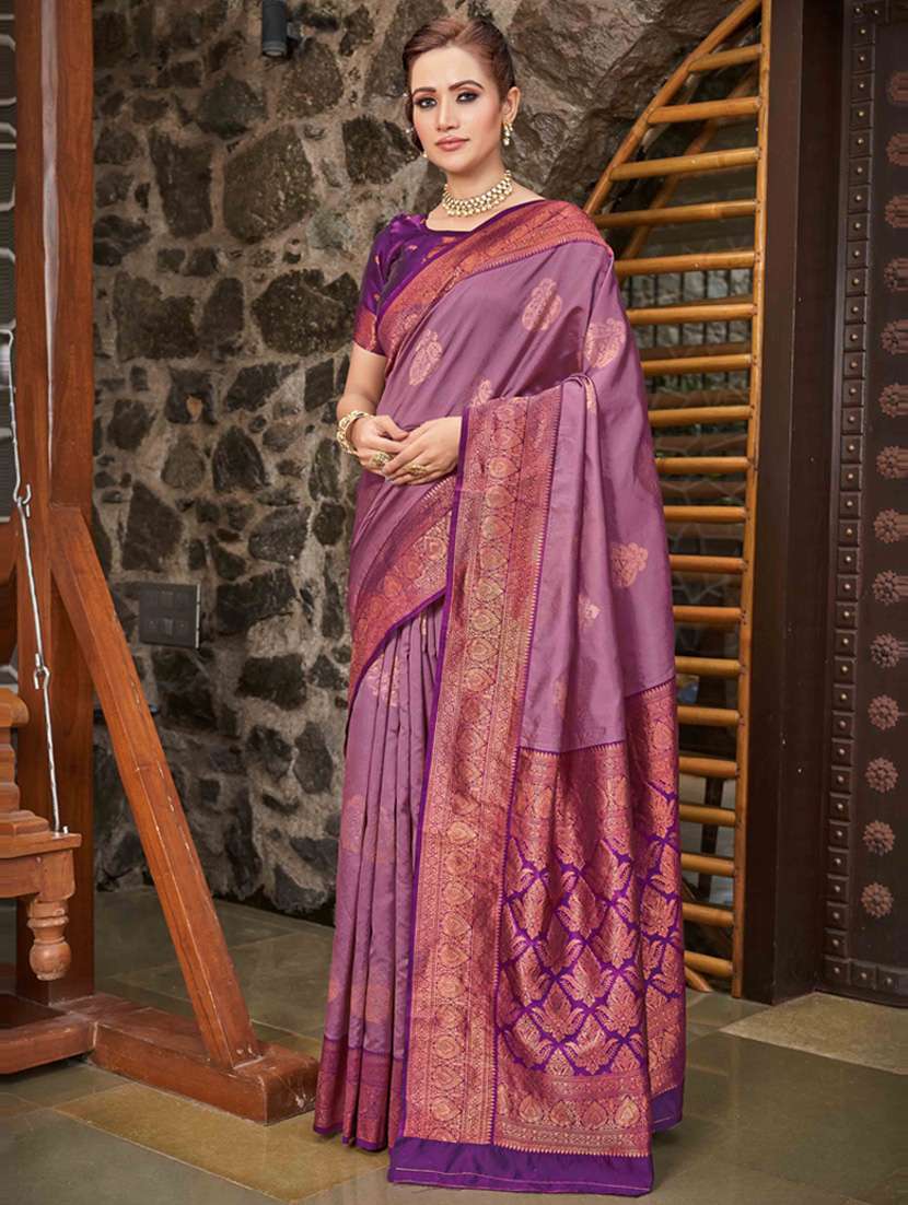 self design kanjivaram saree