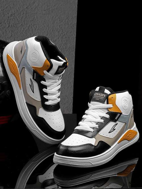 men color block lace up sneakers - 20973826 -  Standard Image - 0