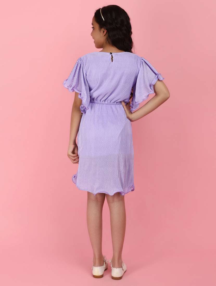 lavender acrylic blend frock - 20973885 -  Standard Image - 2