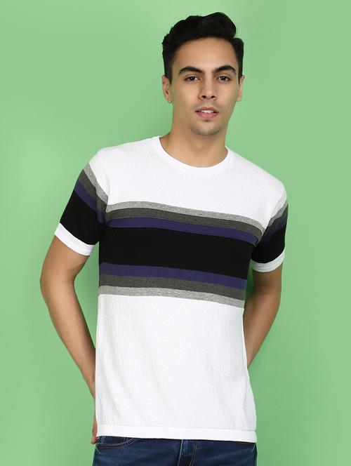 men striped round neck t-shirt - 20973907 -  Standard Image - 0