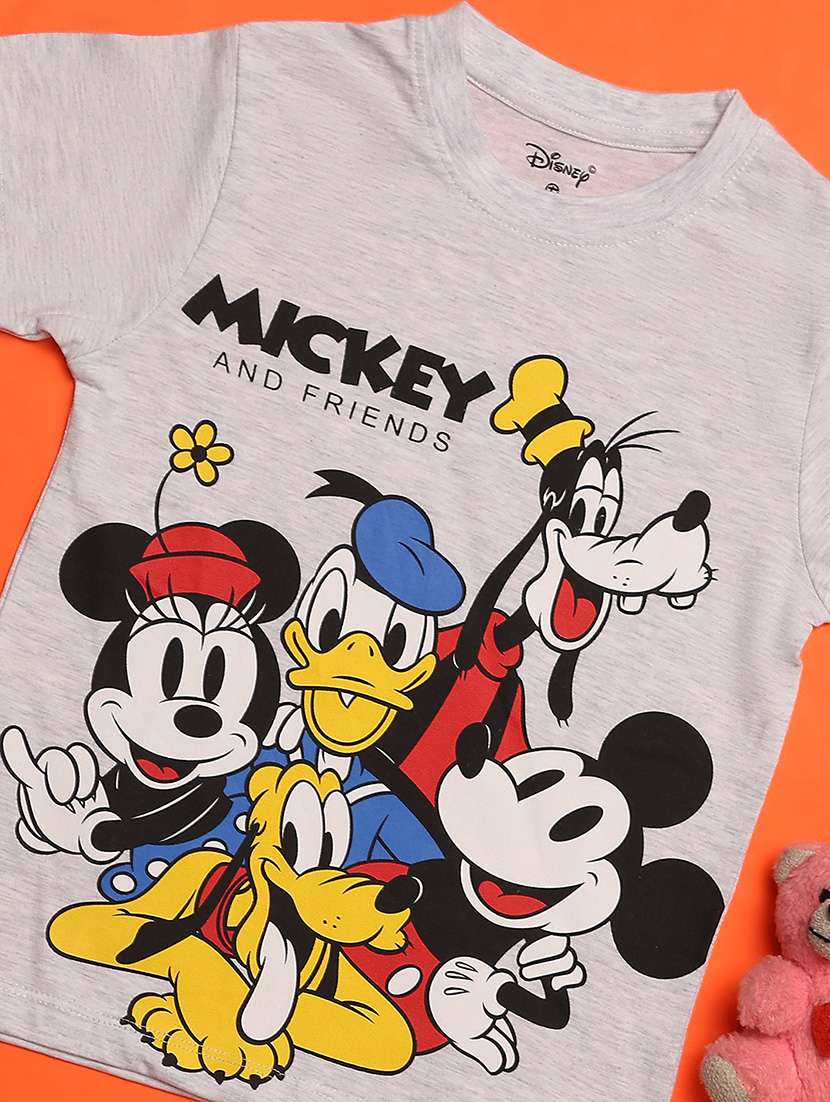 grey cotton printed t-shirt - 20973952 -  Standard Image - 2