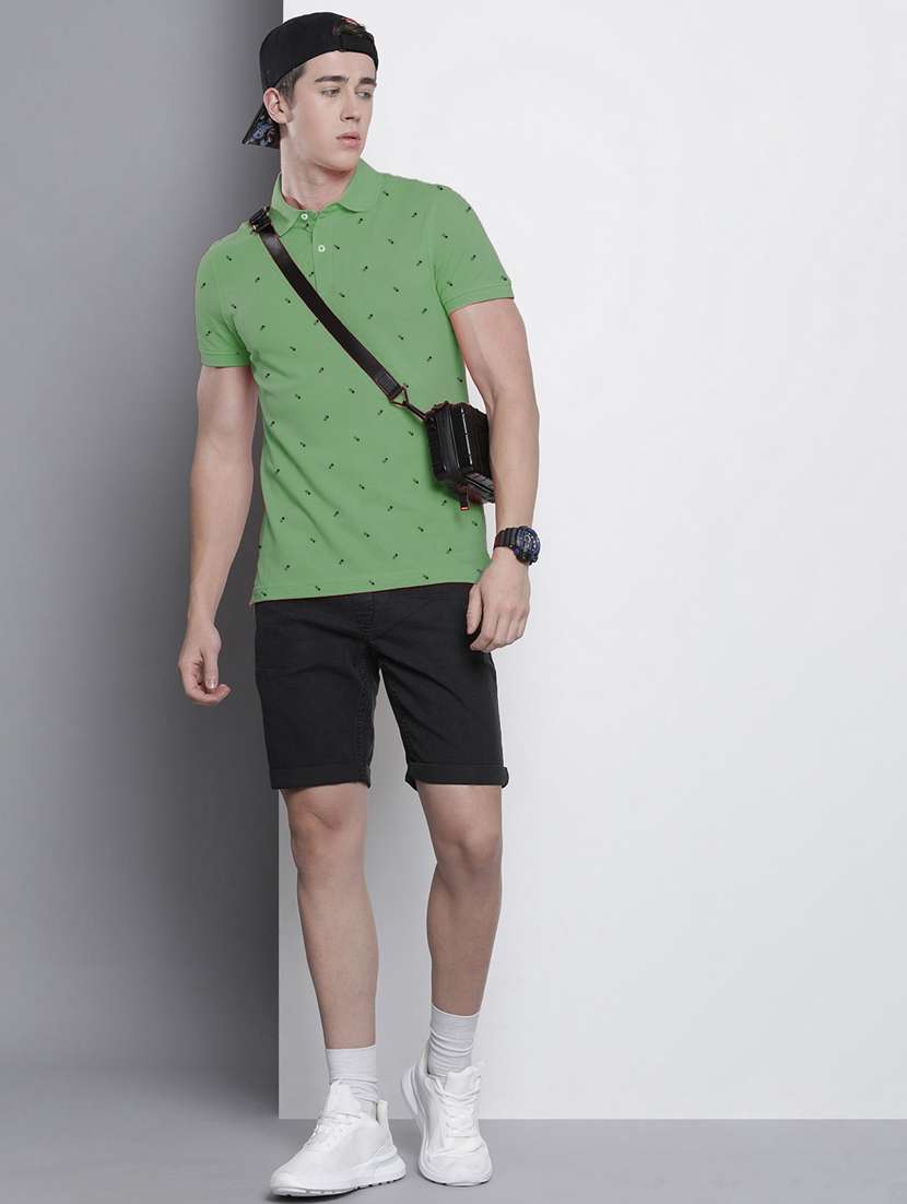men polo neck printed t-shirt - 20977336 -  Standard Image - 2