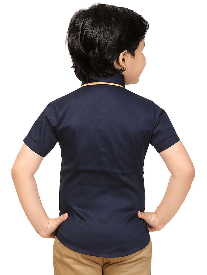 boys short sleeved typographic printed shirt - 20977562 -  Standard Image - 2