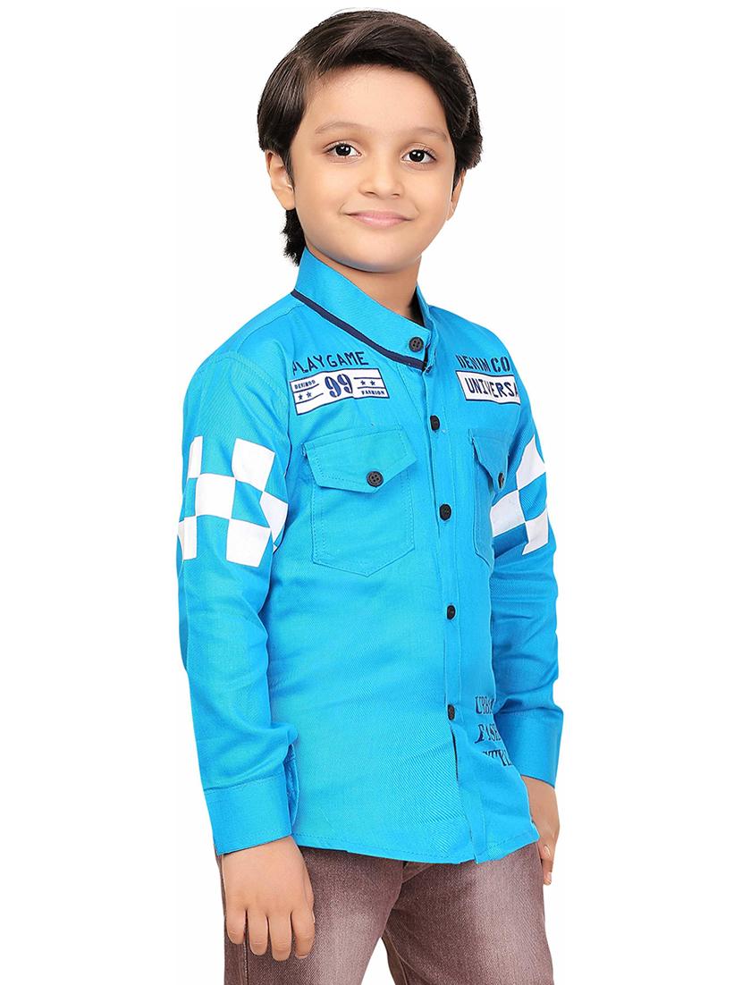 boys cotton long sleeve shirt - 20977566 - Standard Image - 2