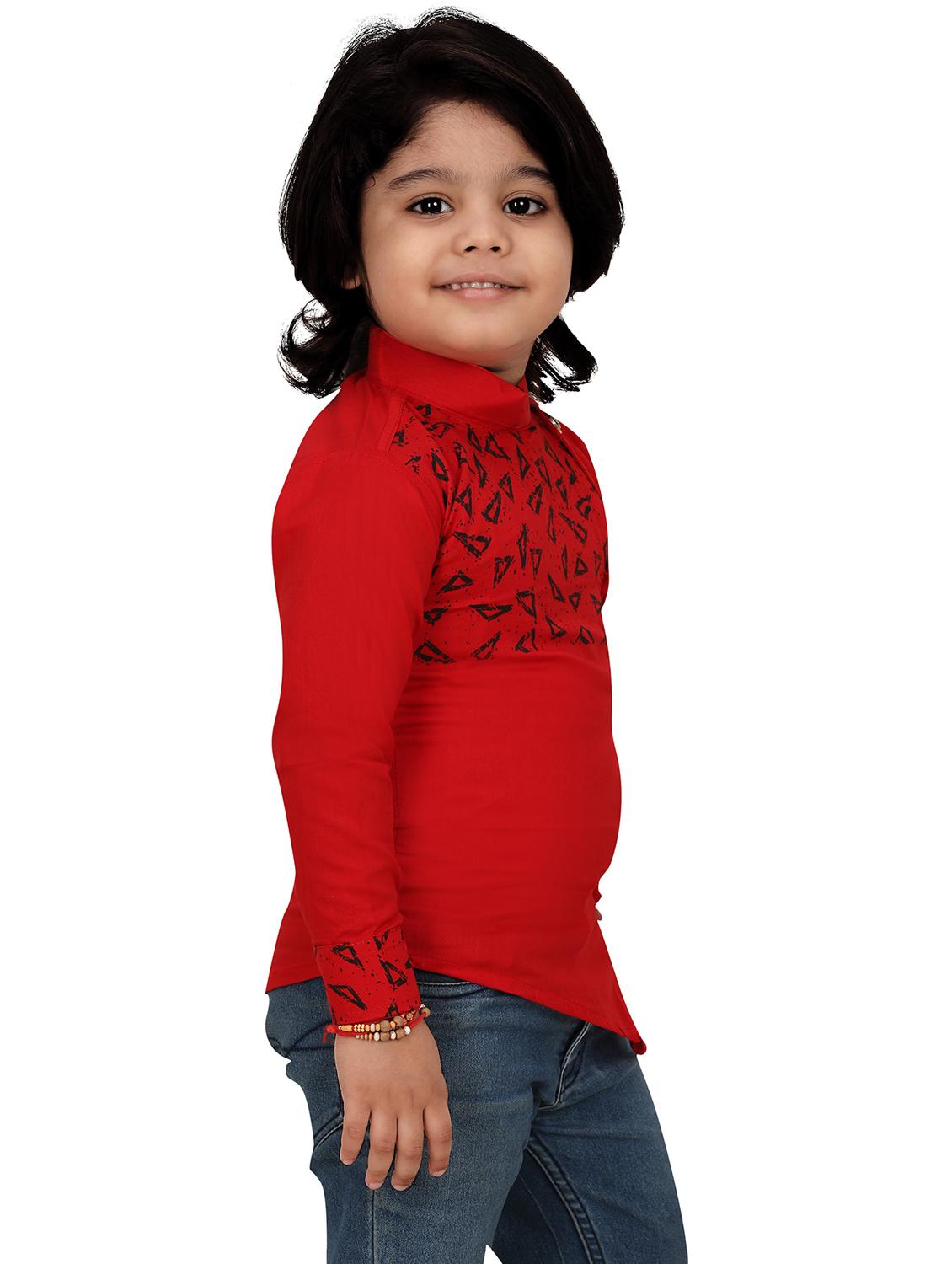 kids long sleeve casual kurta - 20977655 - Standard Image - 2