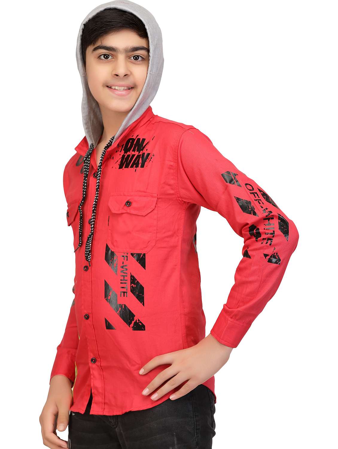 boys long sleeved placement printed shirt - 20977727 -  Standard Image - 2