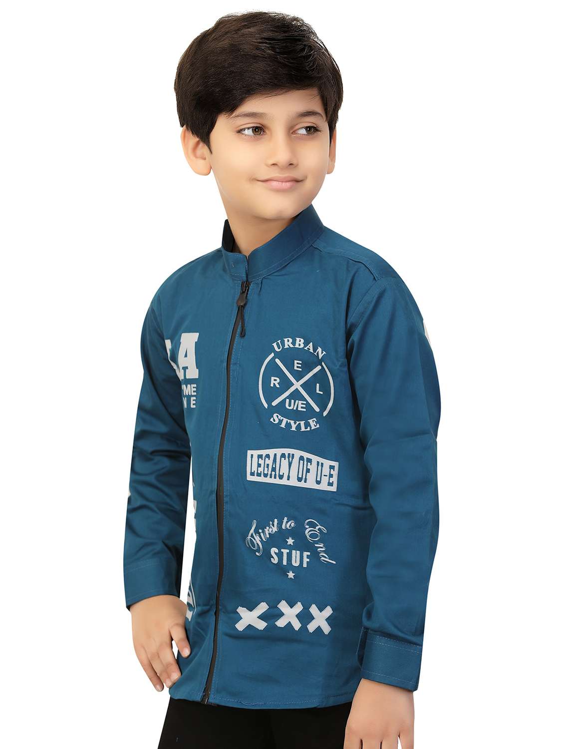boys typographic jacket with attached t-shirt - 20977809 -  Standard Image - 2