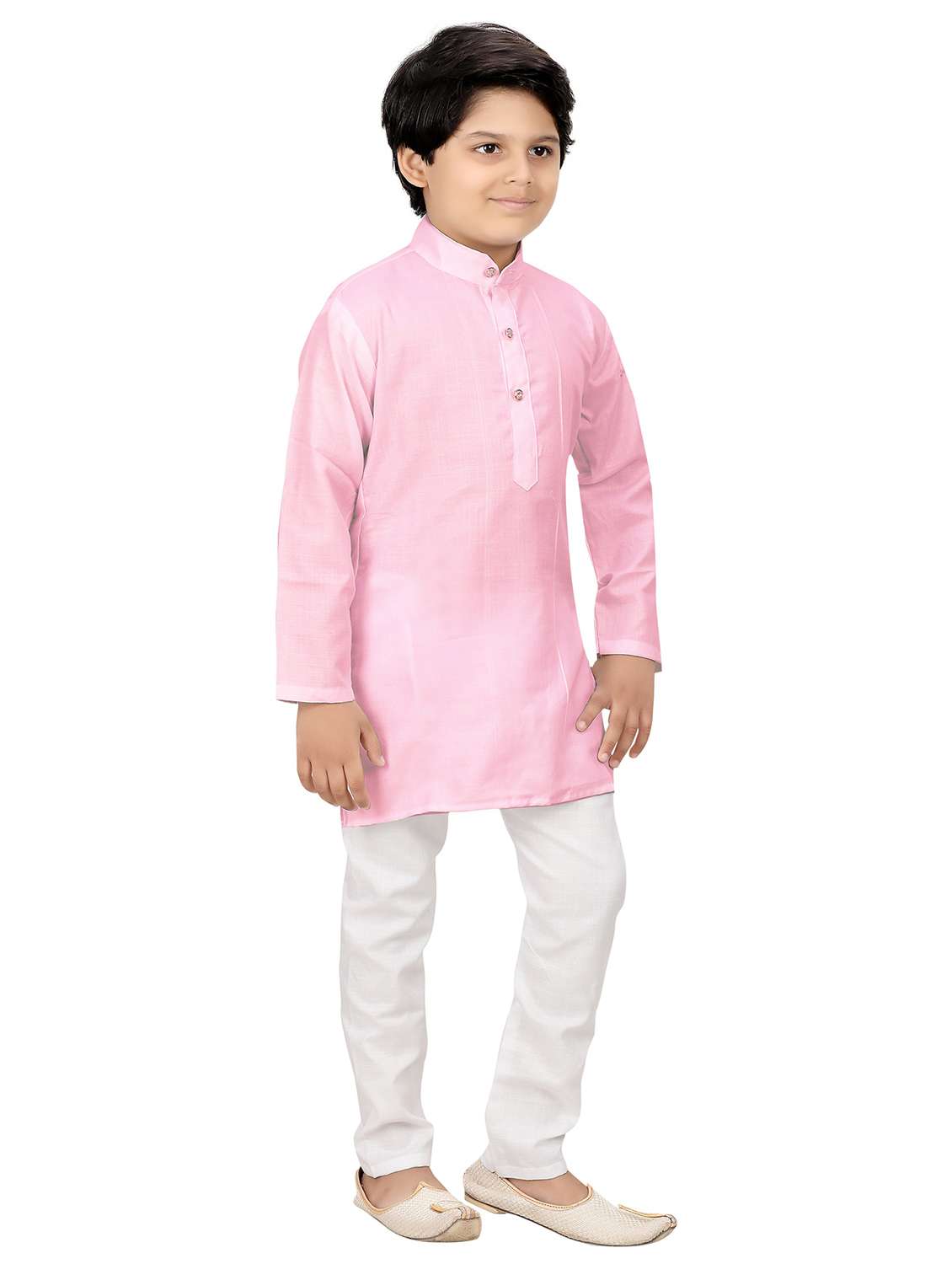 boys solid kurta & pyjama set - 20977943 -  Standard Image - 2