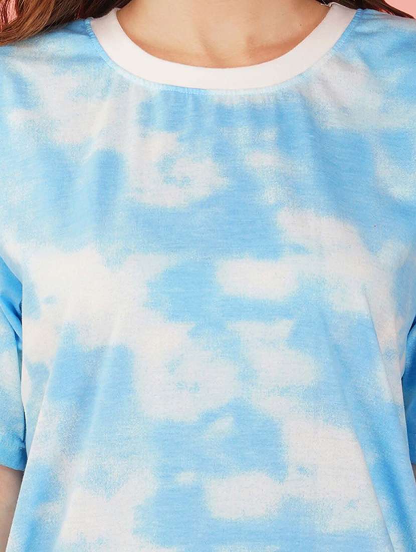 tie & dye round neck t-shirt - 20978362 - Standard Image - 2