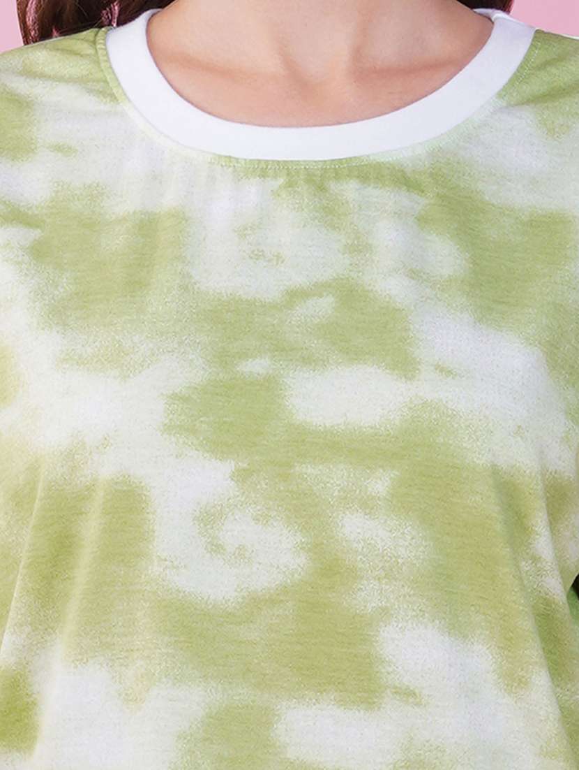 tie & dye round neck t-shirt - 20978376 - Standard Image - 2