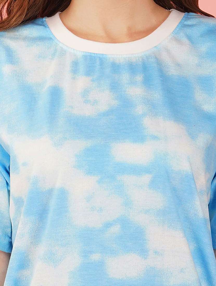 tie & dye round neck t-shirt - 20978377 - Standard Image - 2