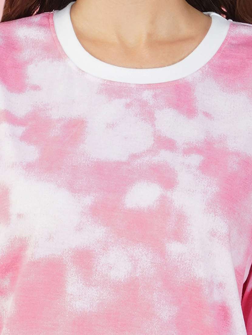 tie & dye round neck t-shirt - 20978383 - Standard Image - 2
