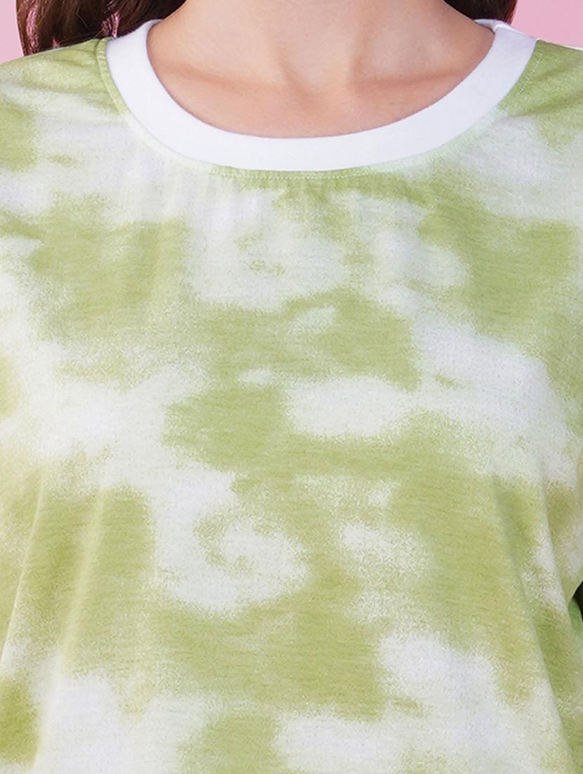 tie & dye round neck t-shirt - 20978384 - Standard Image - 2