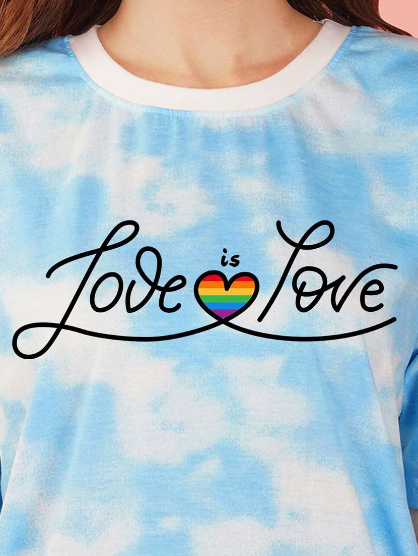 tie & dye round neck t-shirt - 20978397 - Standard Image - 2