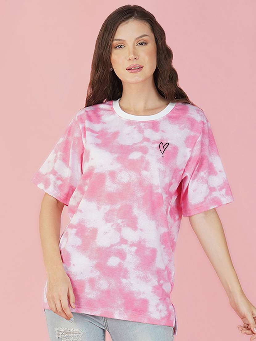 tie & dye round neck t-shirt - 20978399 - Zoom Image - 0