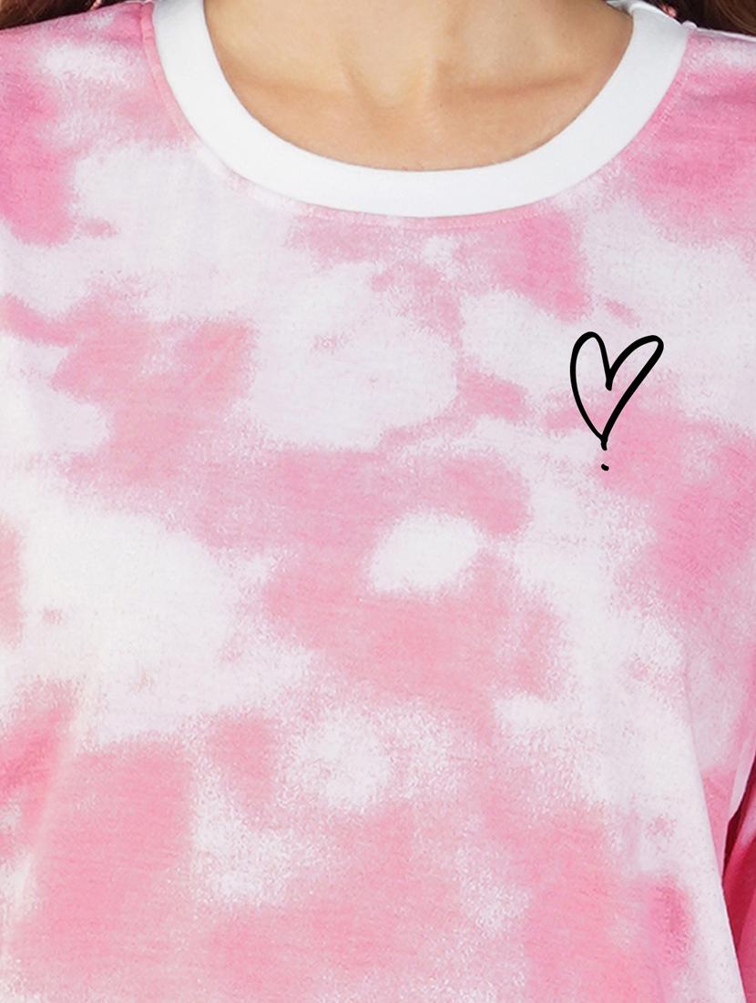 tie & dye round neck t-shirt - 20978399 - Standard Image - 2