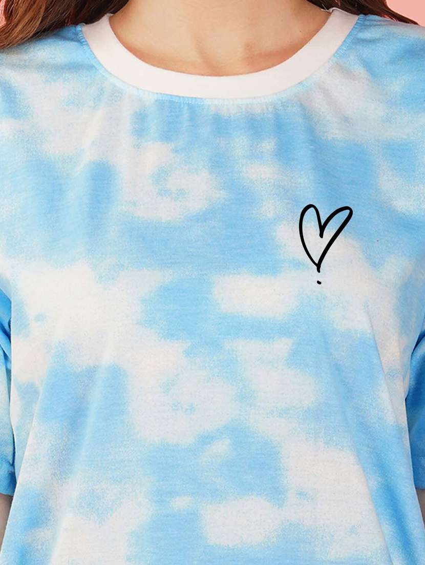 tie & dye round neck t-shirt - 20978401 - Standard Image - 2