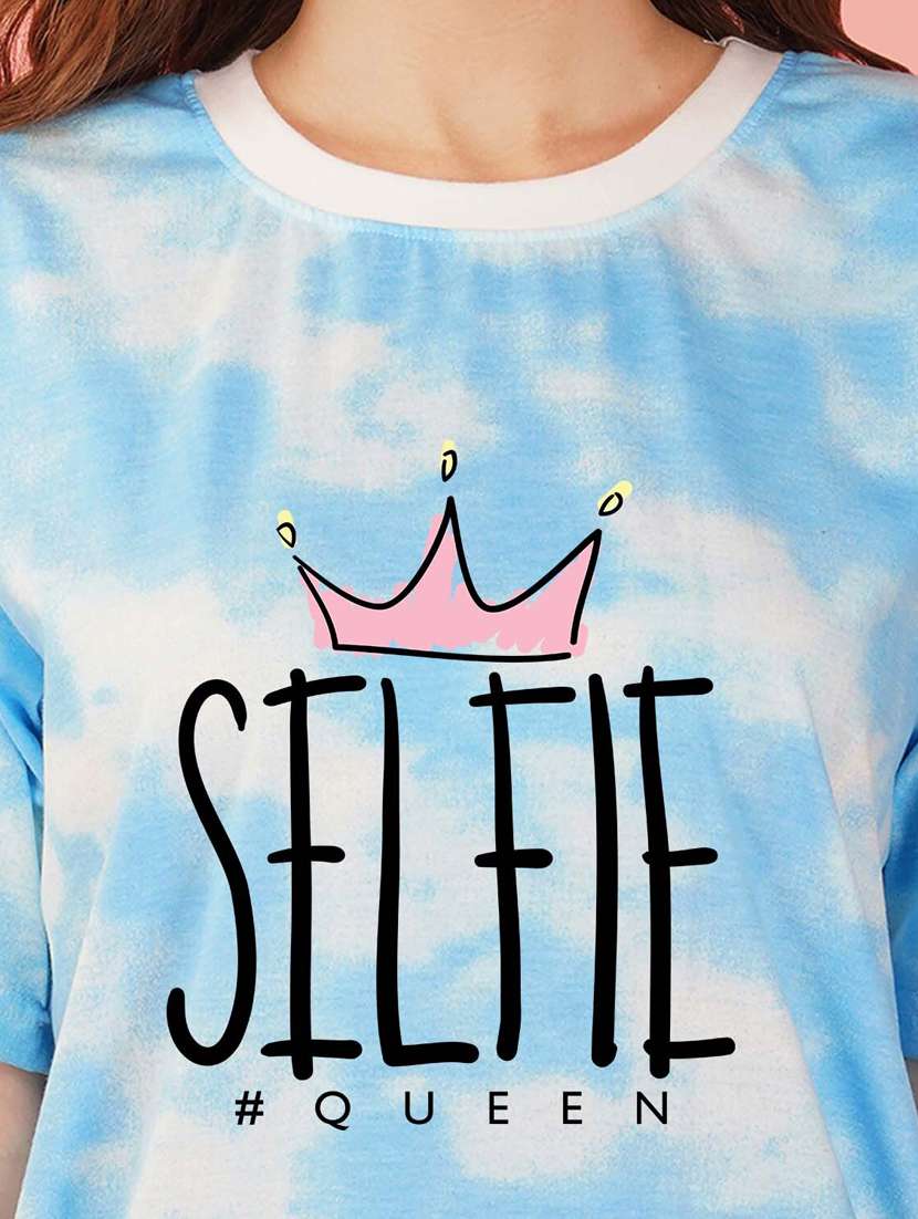 tie & dye round neck t-shirt - 20978405 - Standard Image - 2