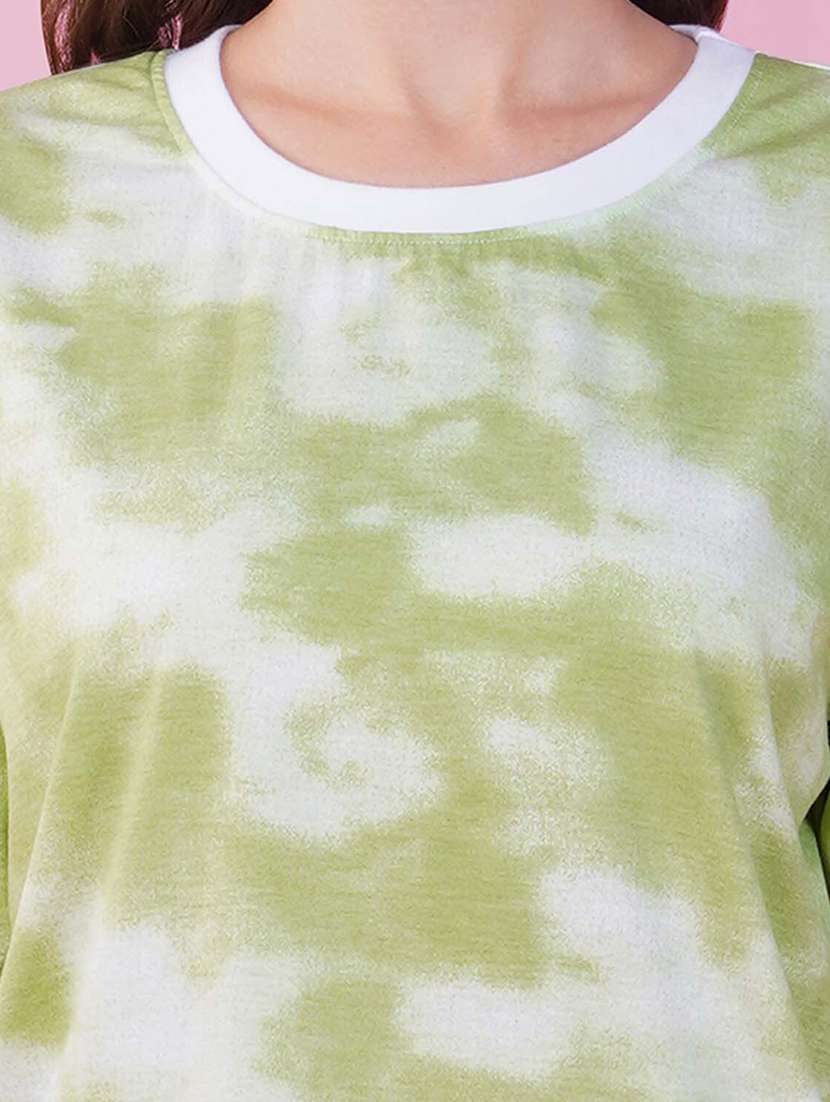 tie & dye round neck t-shirt - 20978408 - Standard Image - 2