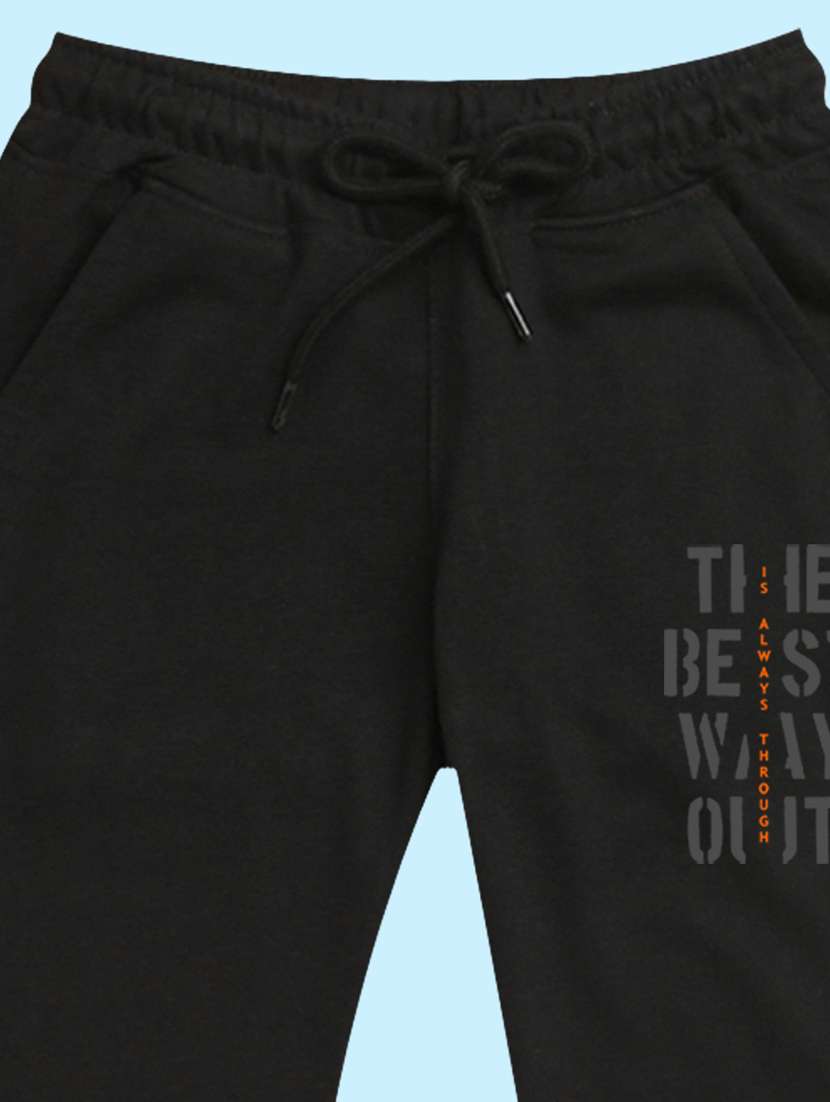 black placement print detailed jogger - 20978706 - Standard Image - 2