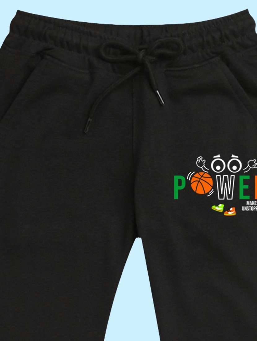 black placement print detailed jogger - 20978719 - Standard Image - 2