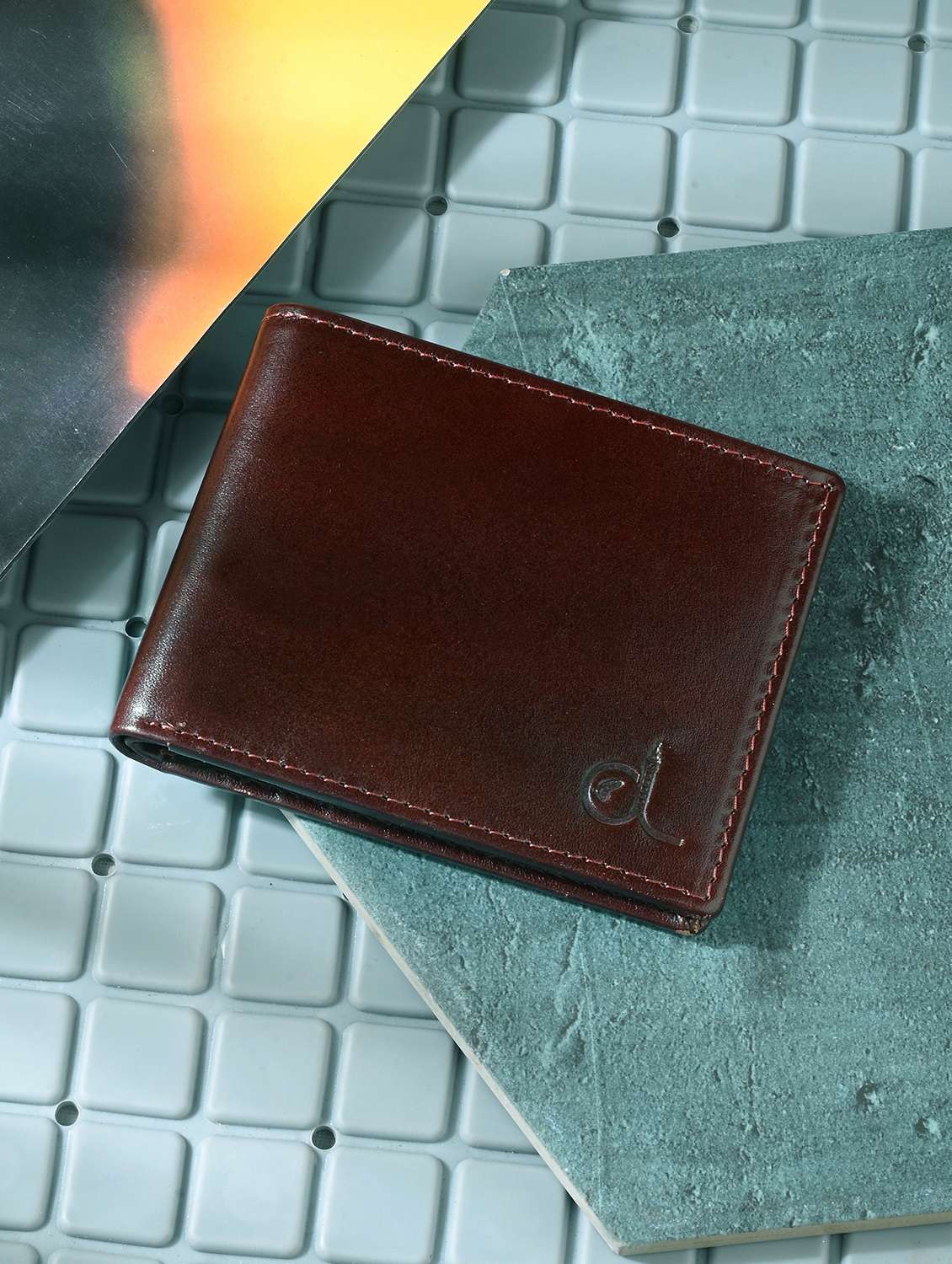 brown leather wallet