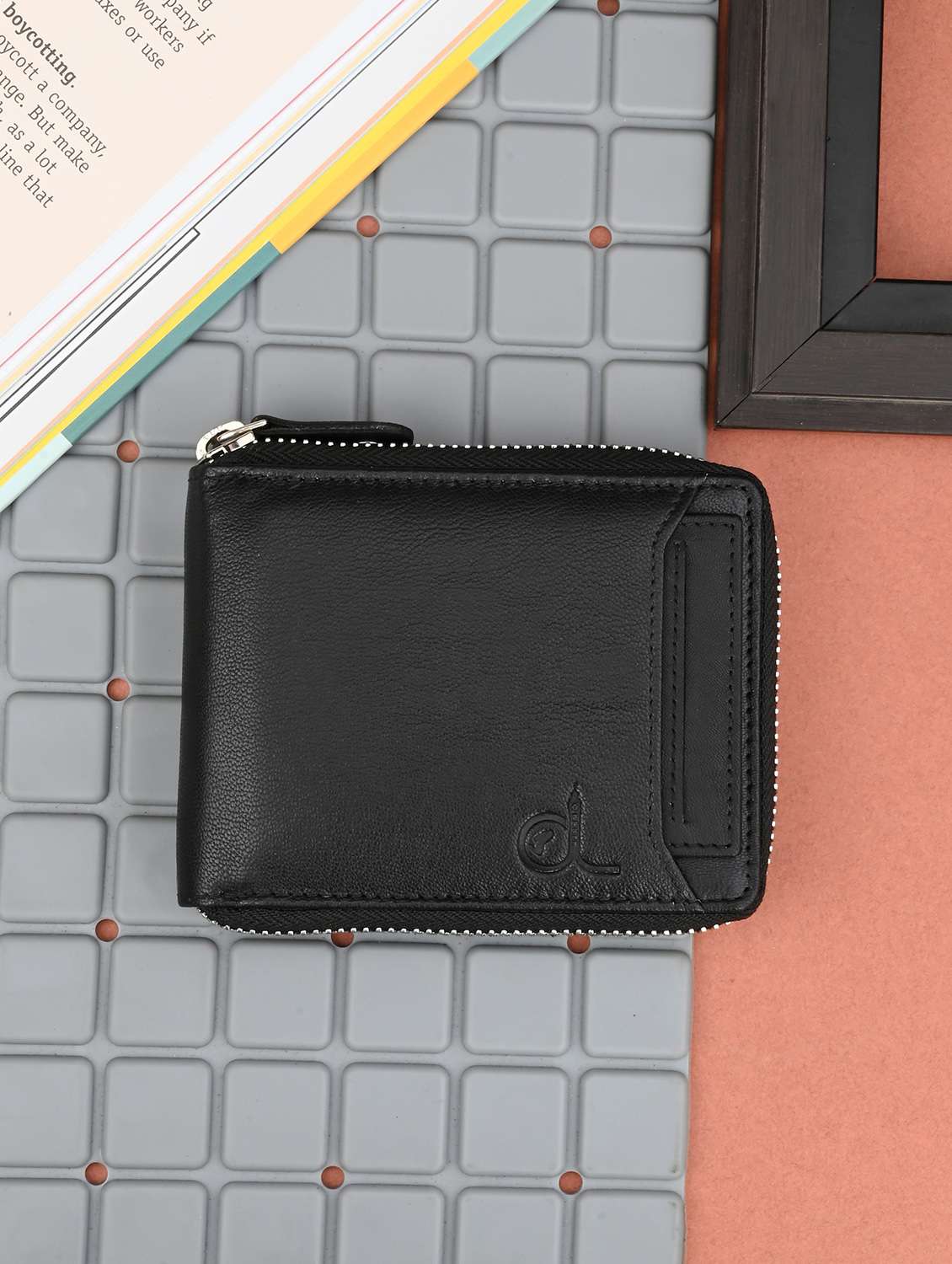black leather wallet