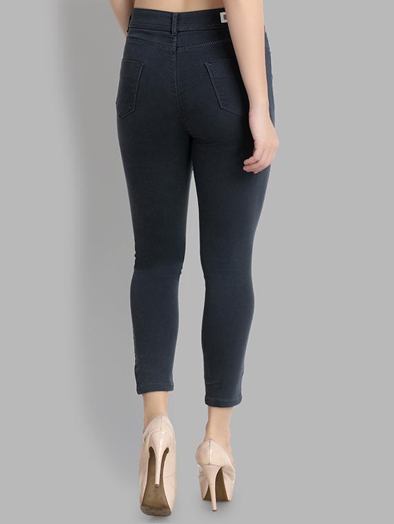 solid grey skinny fit jeans - 20981510 - Standard Image - 2