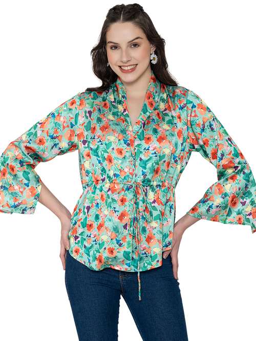 women floral printed regular top - 20982210 -  Standard Image - 0