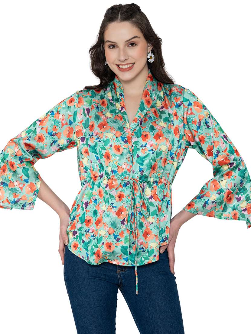 women floral printed regular top - 20982210 -  Zoom Image - 0