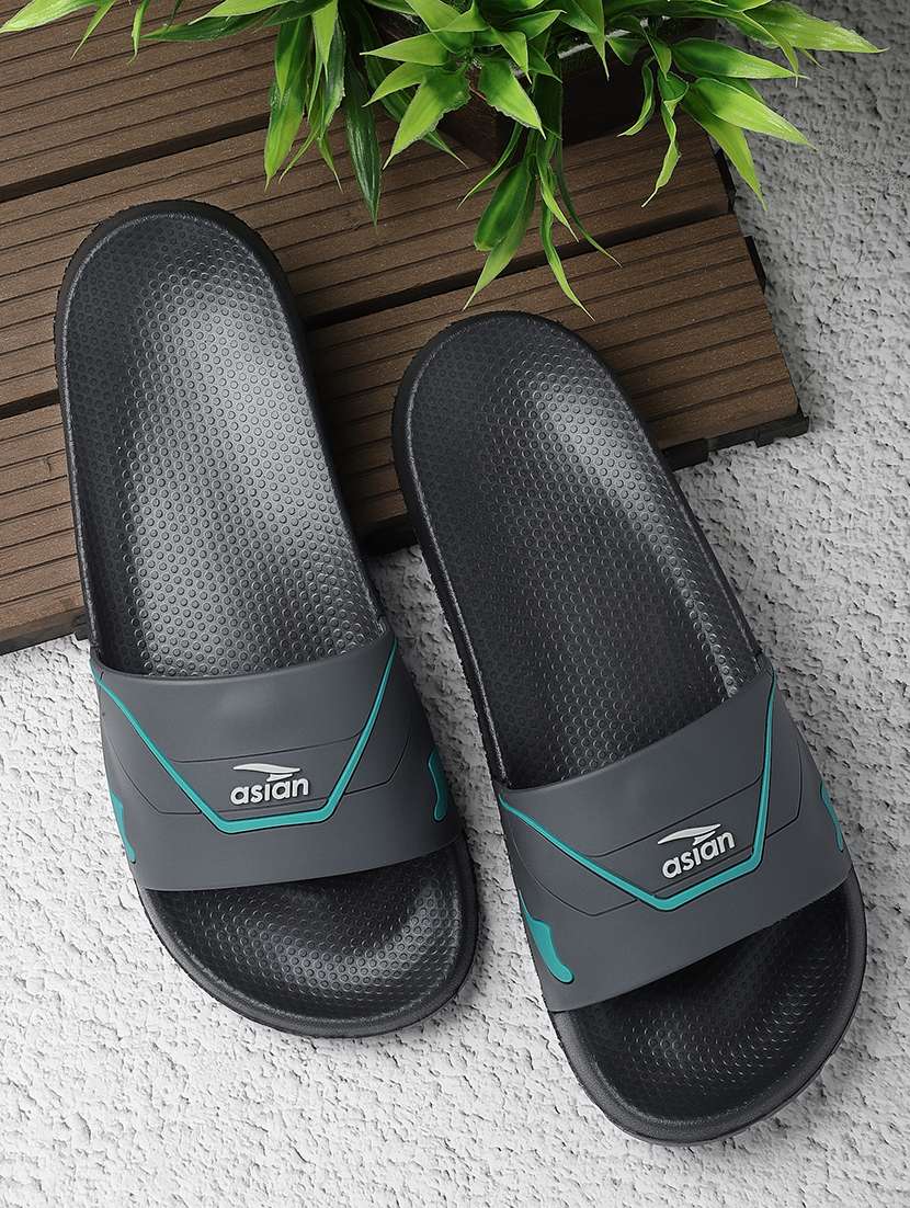 grey eva slip on slippers