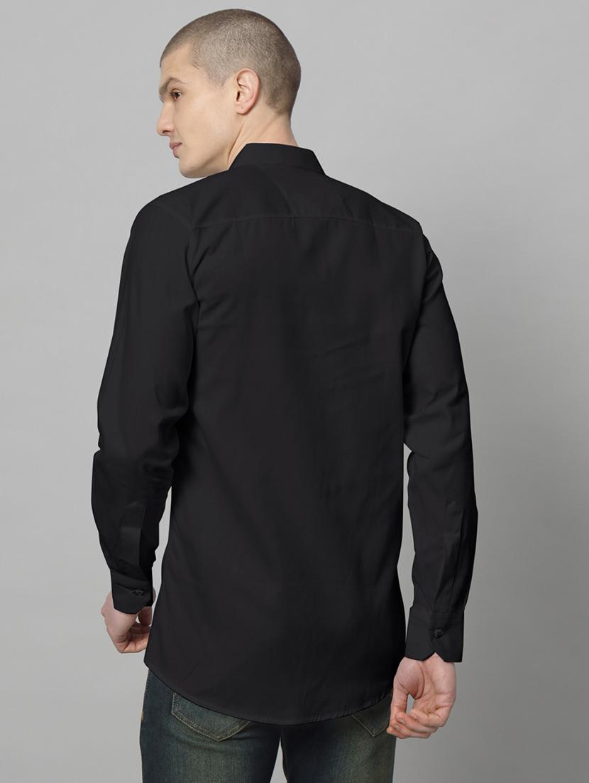 men long sleeved solid casual shirt - 20982687 - Standard Image - 2