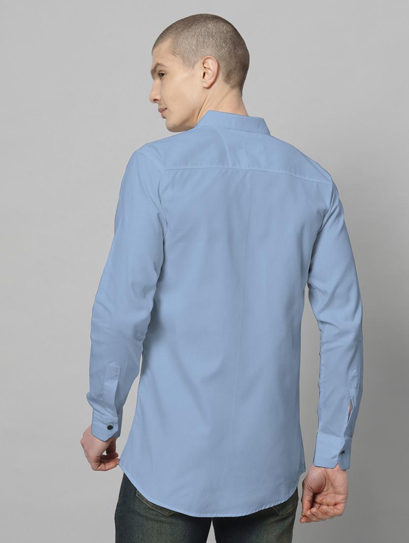 men long sleeved solid casual shirt - 20982692 - Standard Image - 2