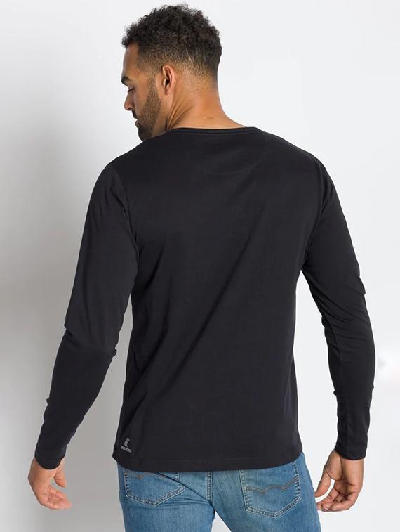 black cotton plain tshirt - 20982852 - Standard Image - 2