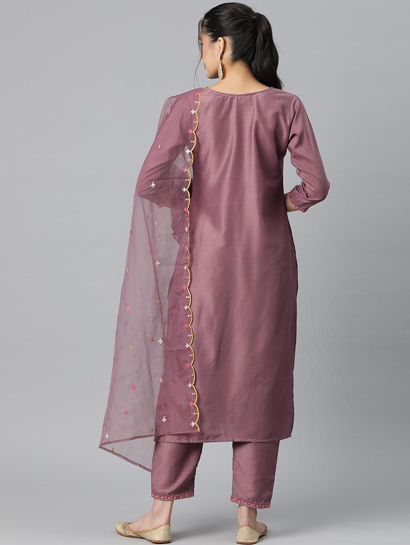 women kurta pant set with dupatta - 20983154 - Standard Image - 2