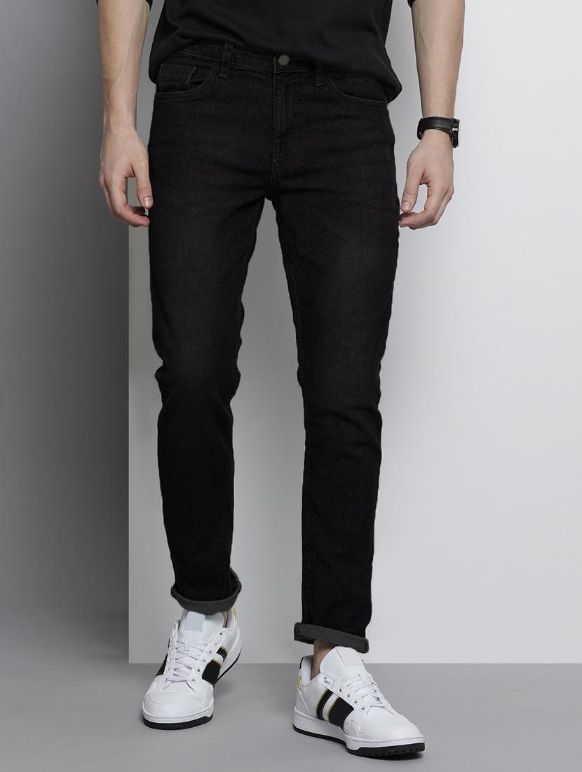 men solid mid rise cotton jeans - 20983214 -  Zoom Image - 0