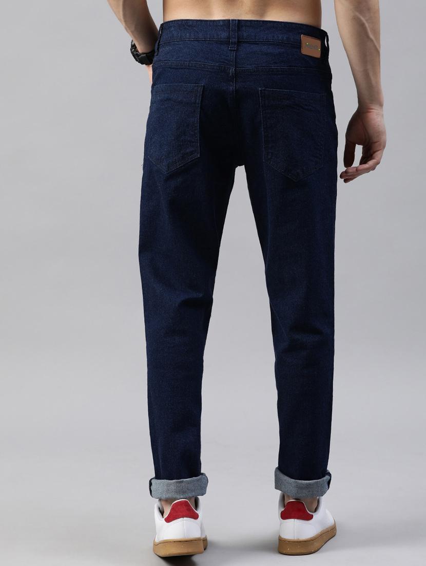 men solid mid rise cotton jeans - 20983216 - Standard Image - 2