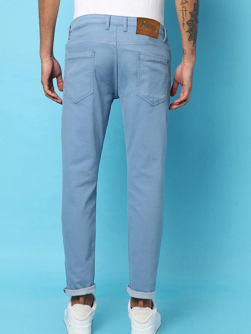 men solid mid rise cotton jeans - 20983231 - Standard Image - 2