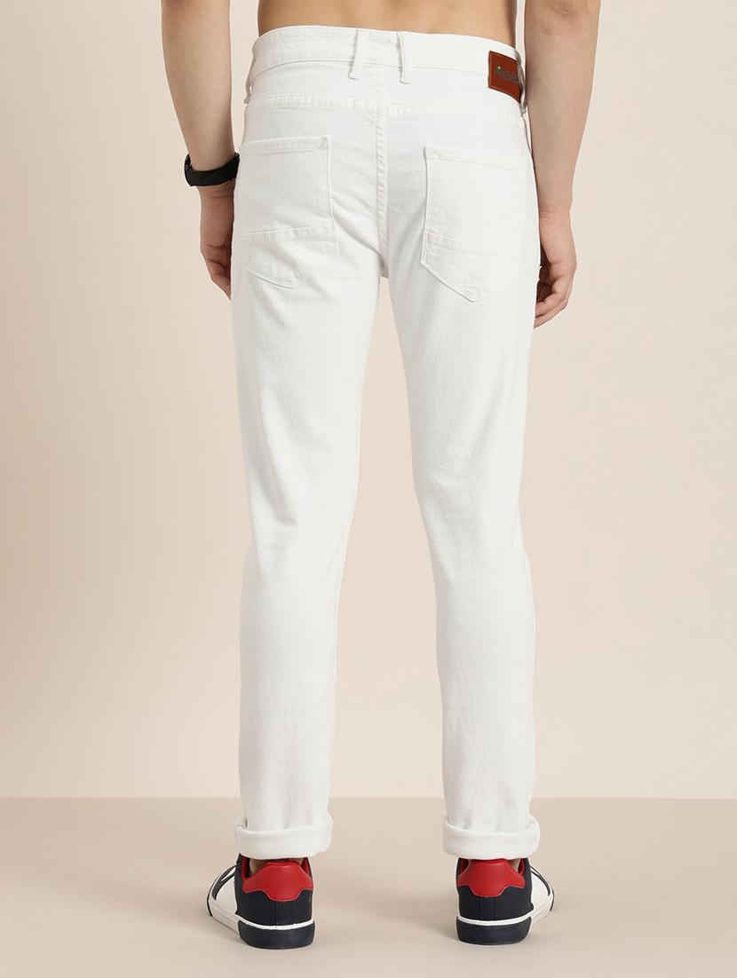 men solid mid rise cotton jeans - 20983233 - Standard Image - 2