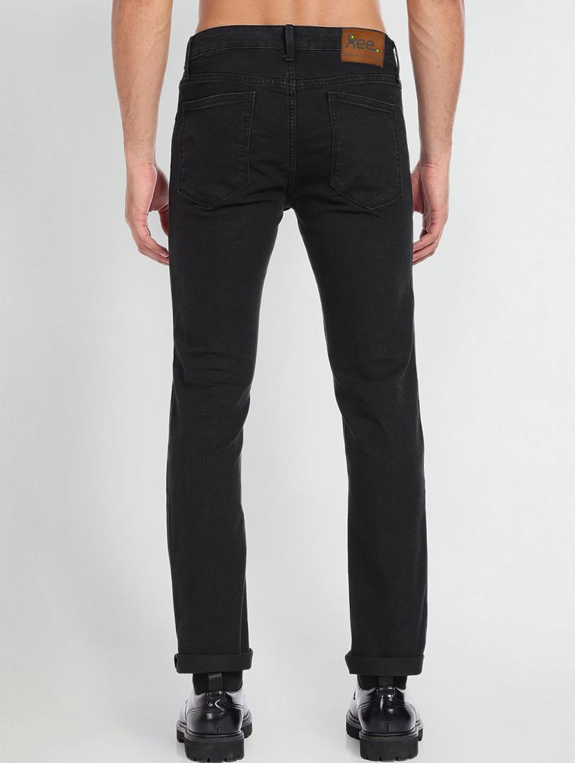men solid mid rise cotton jeans - 20983242 - Standard Image - 2