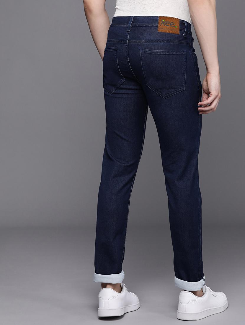men solid mid rise cotton jeans - 20983244 - Standard Image - 2