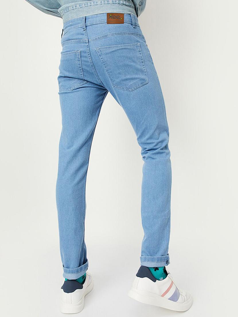 men solid mid rise cotton jeans - 20983247 - Standard Image - 2