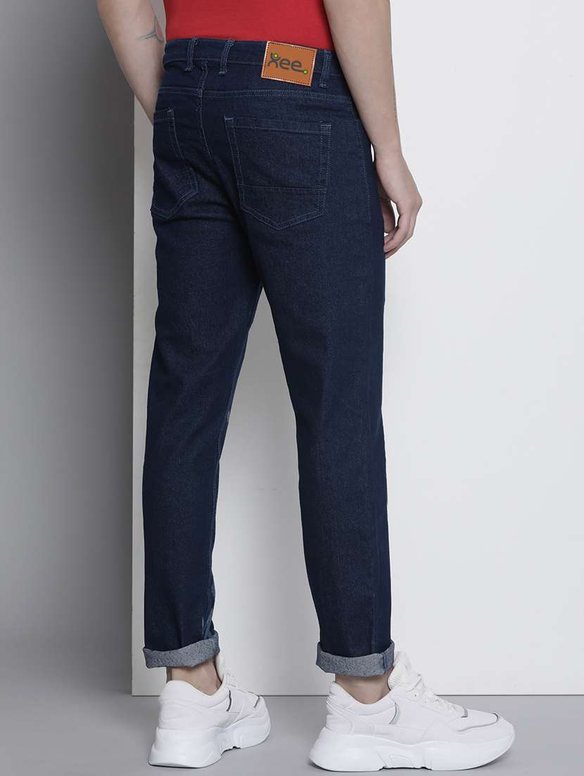 men solid mid rise cotton jeans - 20983248 -  Standard Image - 2