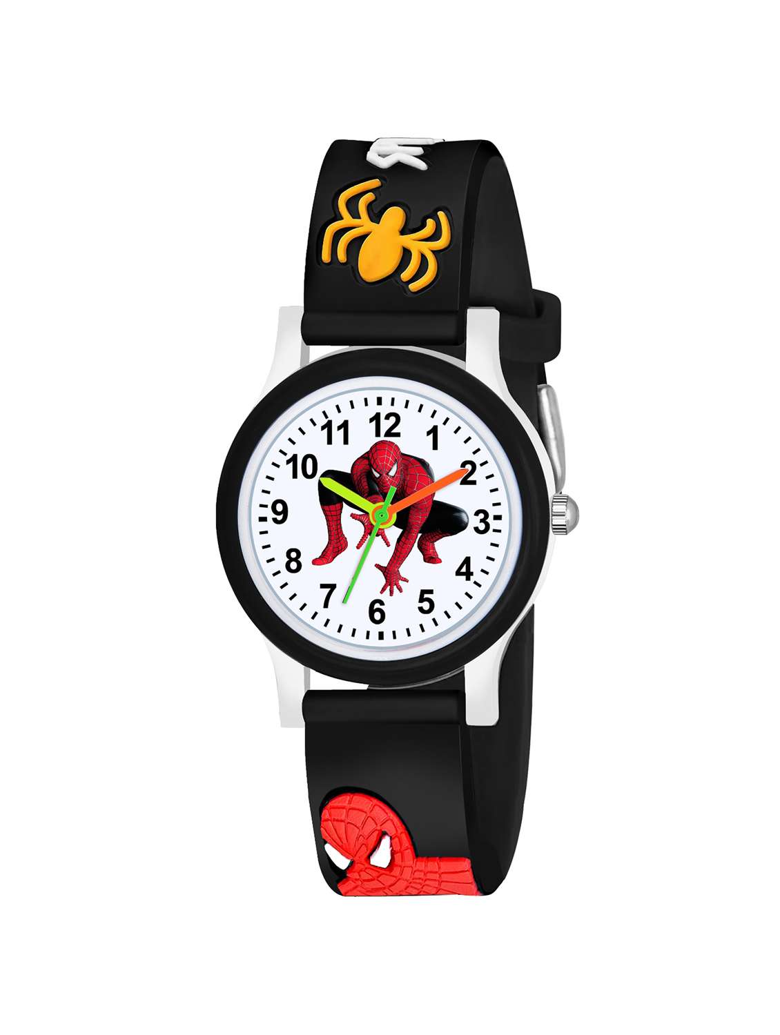 black silicone watch