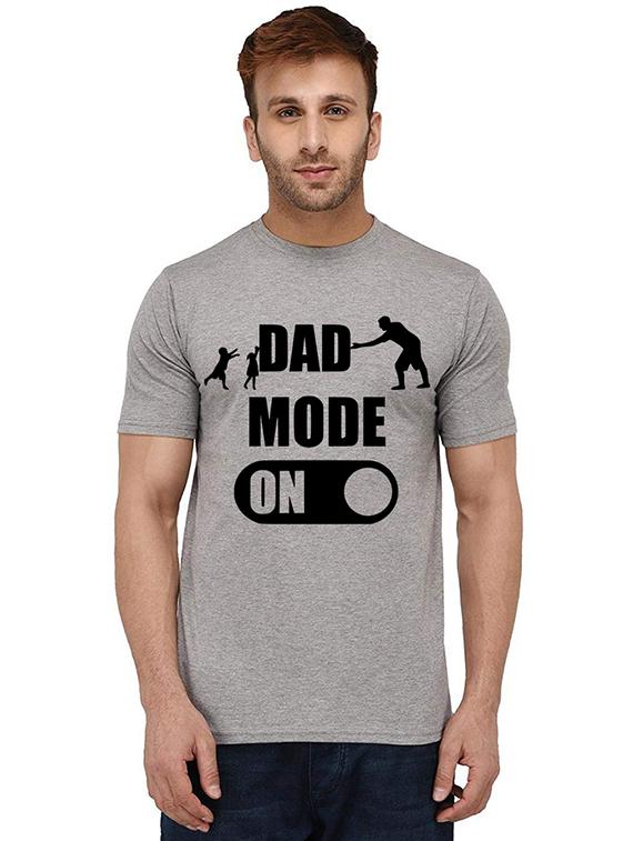 grey front printed casual t-shirt - 20987988 - Zoom Image - 0