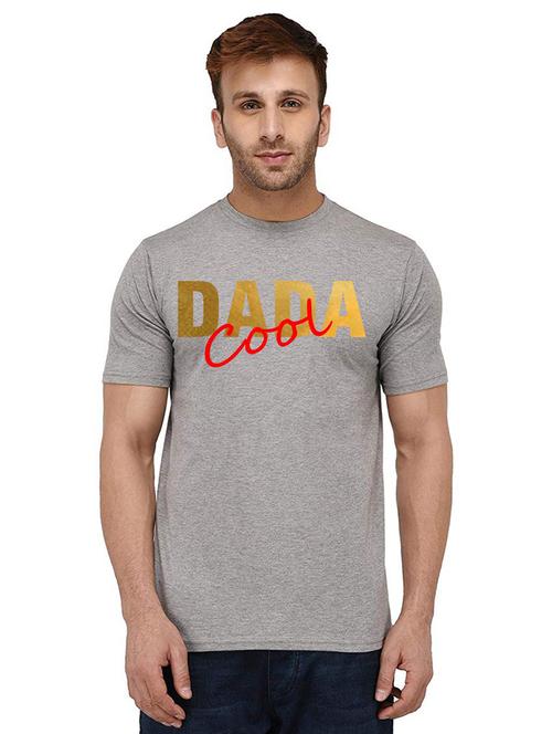 men's round neck front print t-shirt - 20990351 - Standard Image - 0