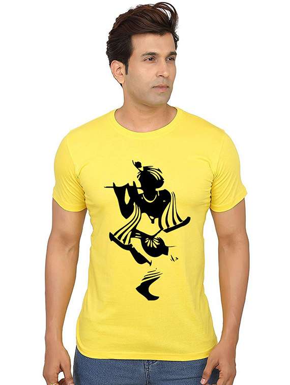 men's round neck front print t-shirt - 20991201 - Zoom Image - 0