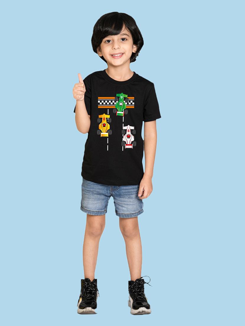 black cotton blend tshirt - 20996802 - Standard Image - 2