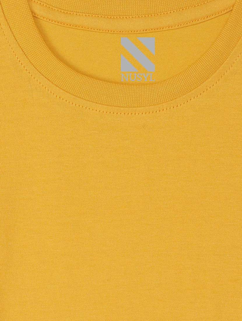 yellow cotton blend tshirt - 20997058 - Standard Image - 2