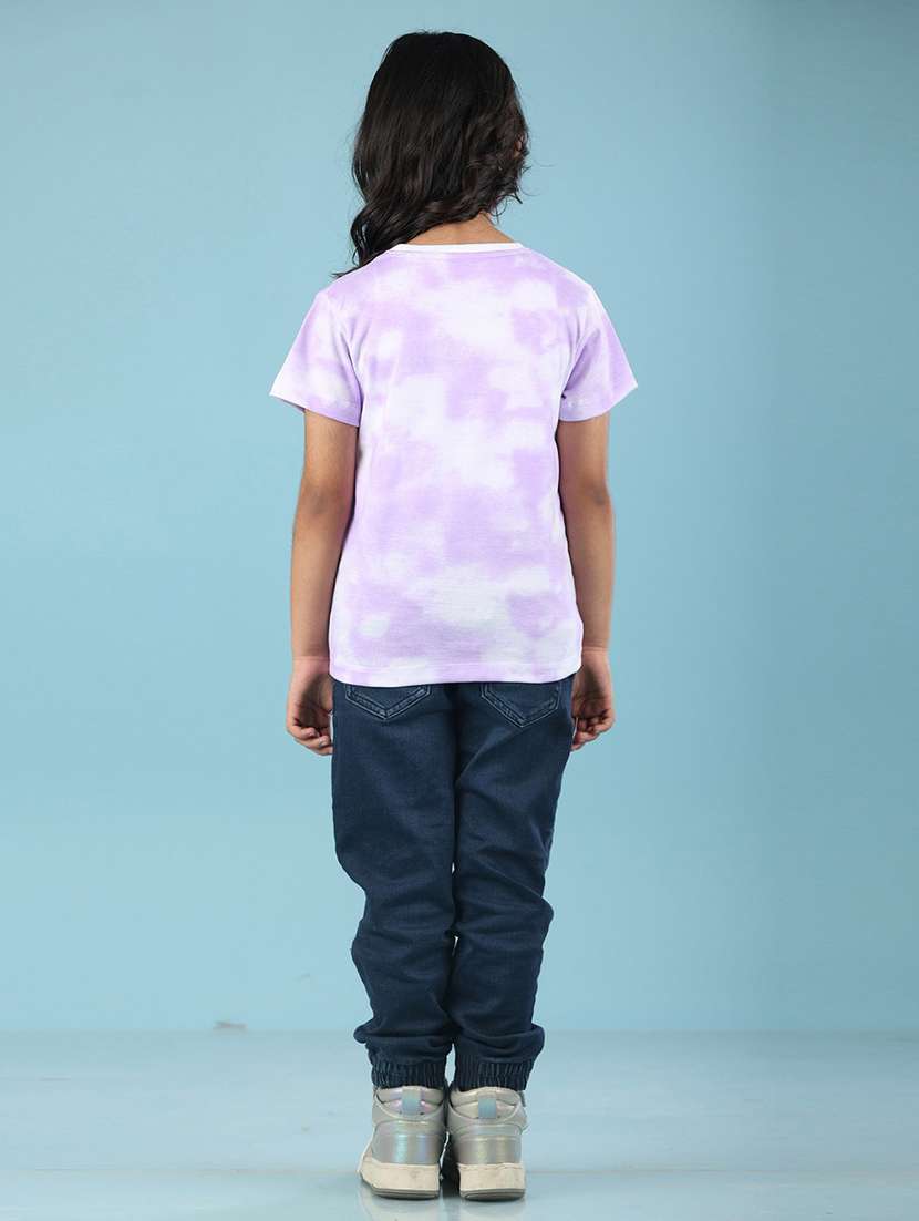 purple cotton blend tee - 20997399 - Standard Image - 2